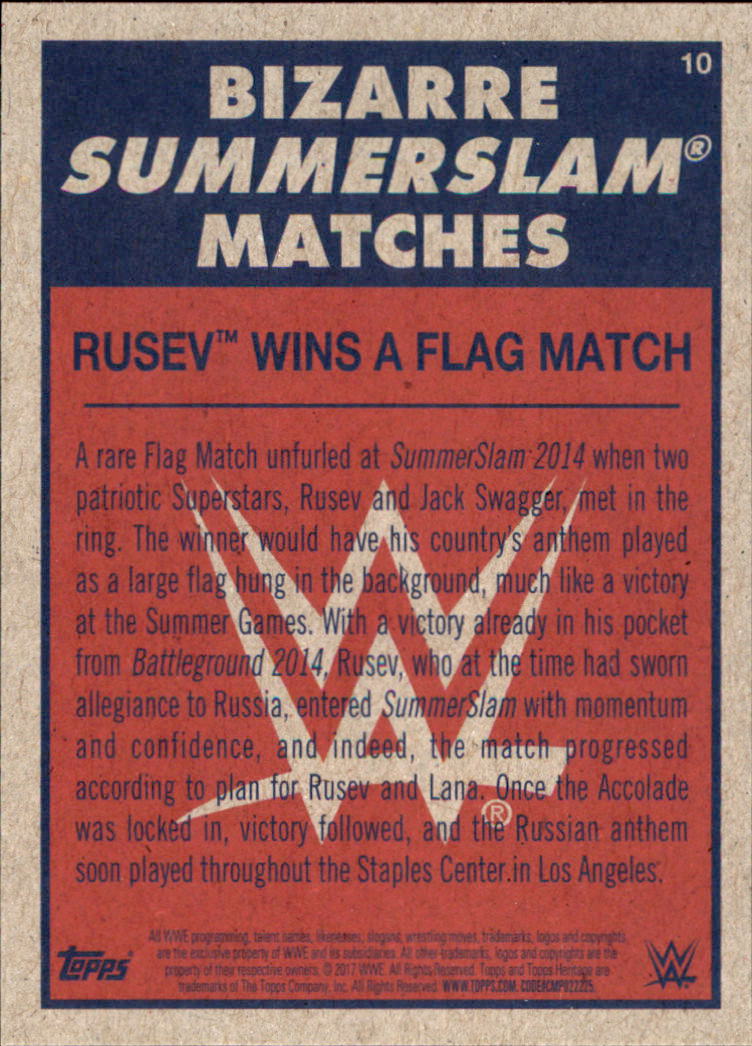 B0202- 2017 Topps Heritage WWE Wrestling Cards -You Pick- 15+ FREE US SHIP - Picture 163 of 281