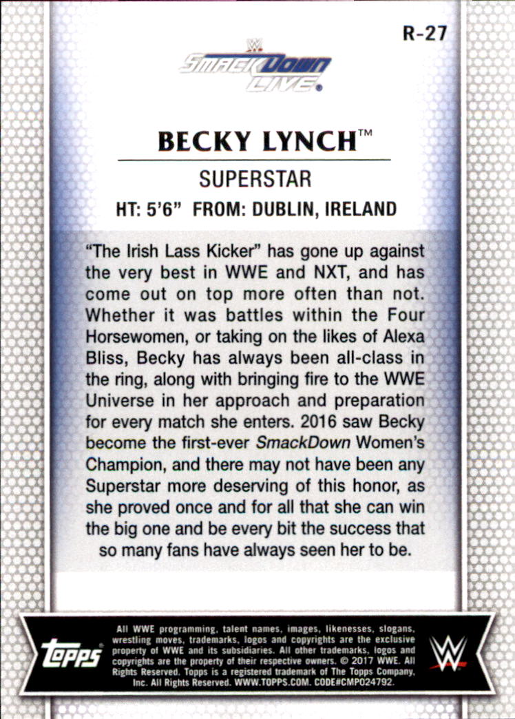 A2406- 2017 Topps WWE Women's Division 1-50 +Inserts -You Pick- 15+ FREE US SHIP - Picture 203 of 207
