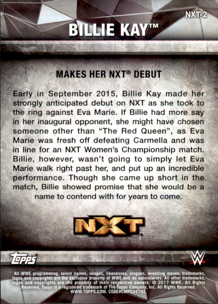 A2406- 2017 Topps WWE Women's Division 1-50 +Inserts -You Pick- 15+ FREE US SHIP - Picture 205 of 207