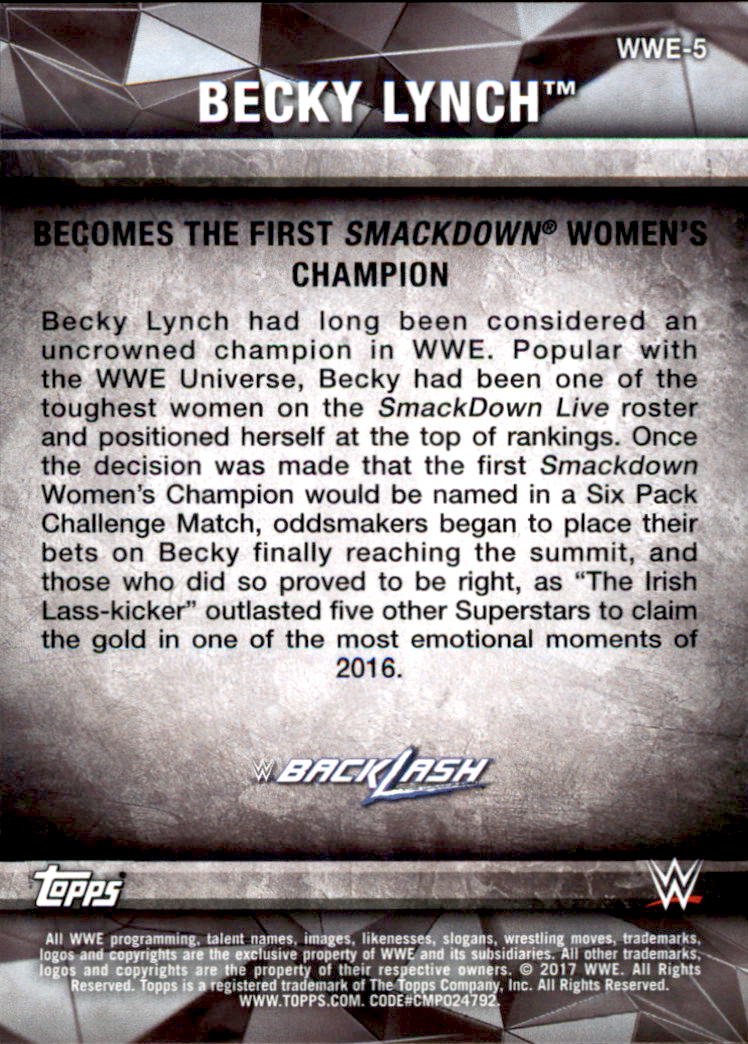 A2406- 2017 Topps WWE Women's Division 1-50 +Inserts -You Pick- 15+ FREE US SHIP - Picture 197 of 207