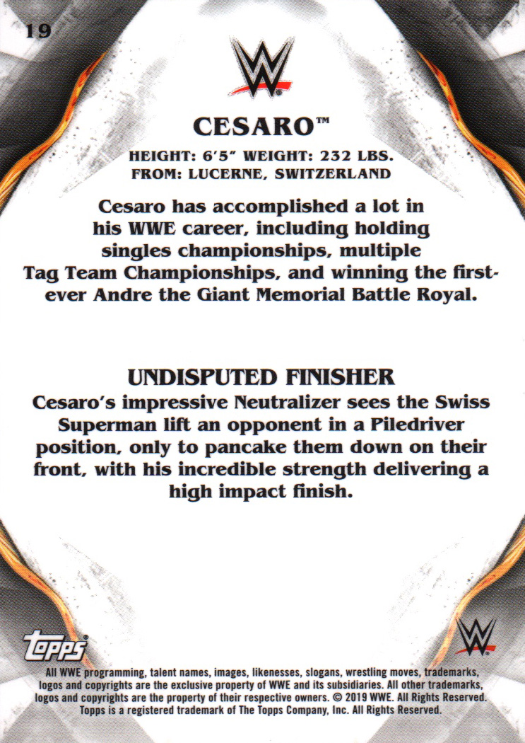 A7081- 2019 Topps WWE Undisputed #s 1-90 +Inserts -You Pick- 15+ FREE US SHIP - Picture 9 of 53