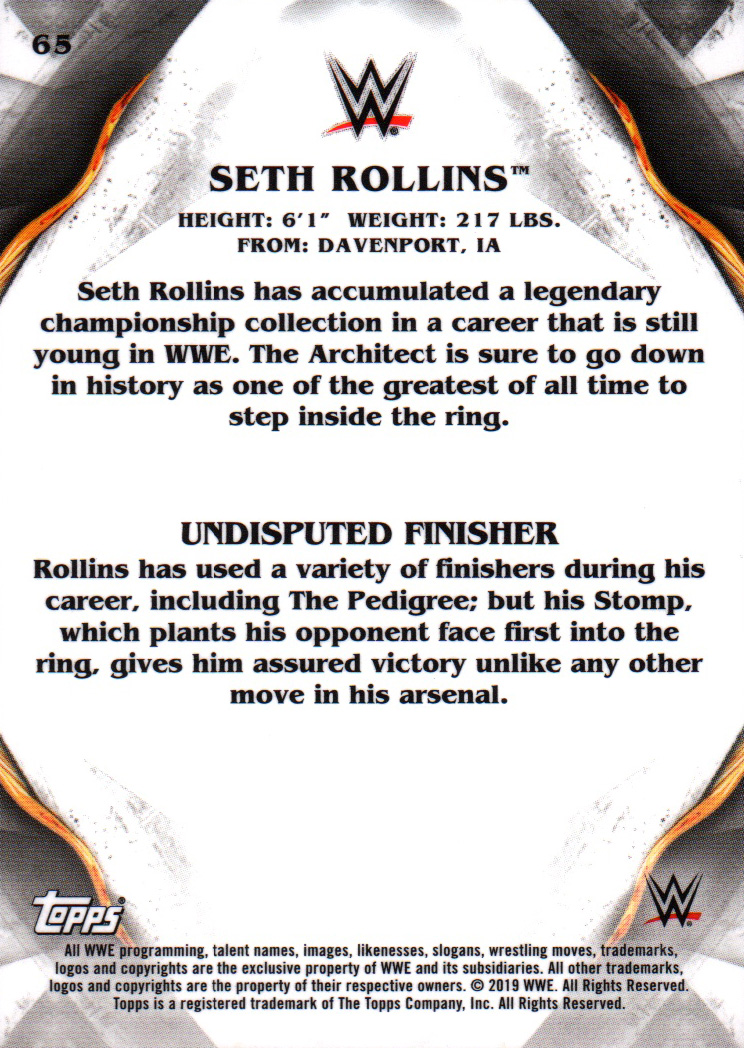 A7081- 2019 Topps WWE Undisputed #s 1-90 +Inserts -You Pick- 15+ FREE US SHIP - Picture 35 of 53
