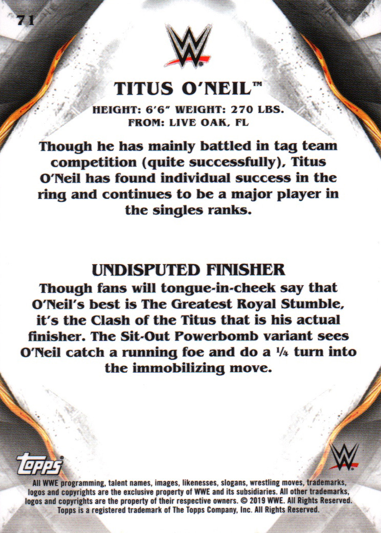 A7081- 2019 Topps WWE Undisputed #s 1-90 +Inserts -You Pick- 15+ FREE US SHIP - Picture 41 of 53