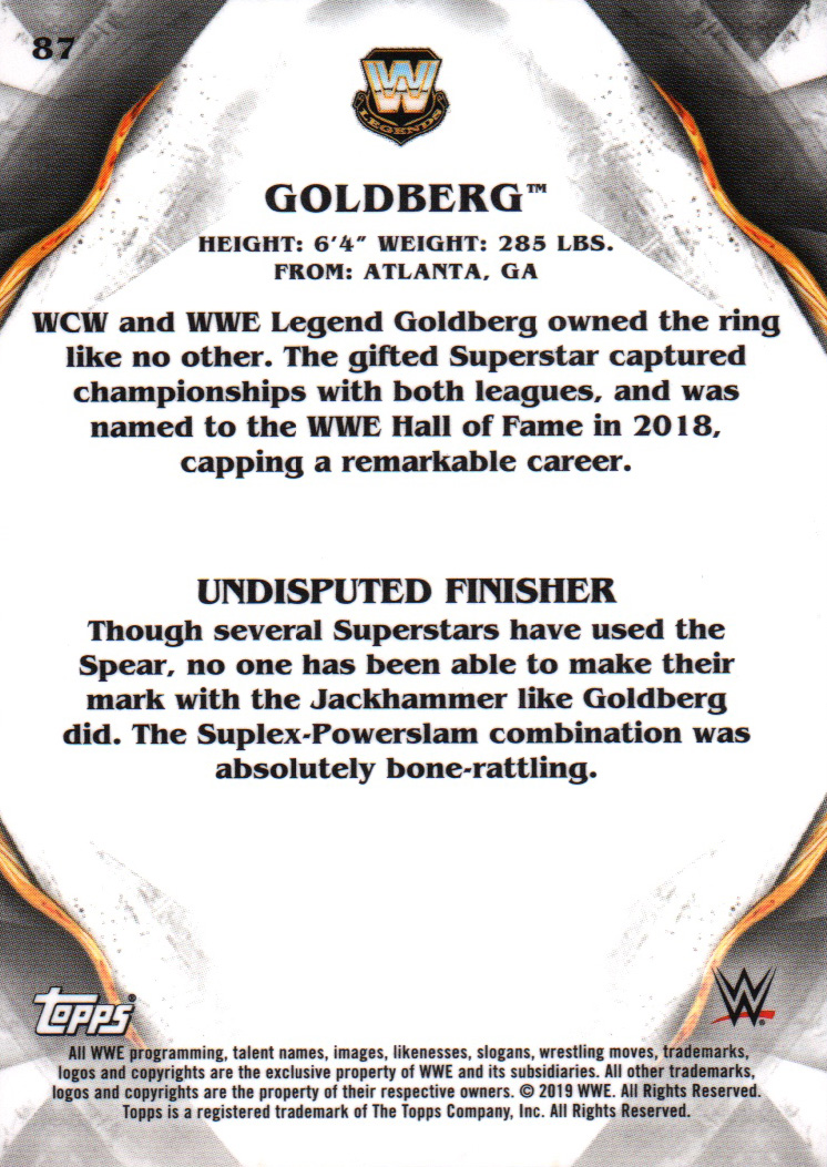 A7081- 2019 Topps WWE Undisputed #s 1-90 +Inserts -You Pick- 15+ FREE US SHIP - Picture 47 of 53