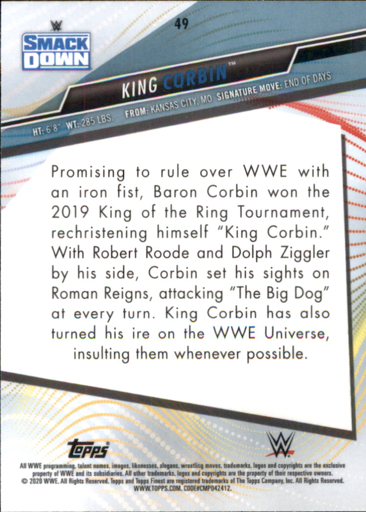 B3854- 2020 Feinstes Wwe Wrestling #S 1-100 + Einsätze -du Pick- 15 + Gratis US - Bild 45 von 100