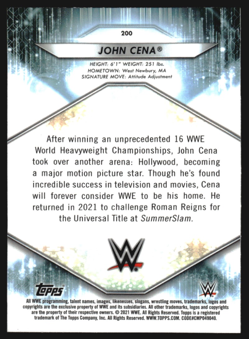 Sports Card Back