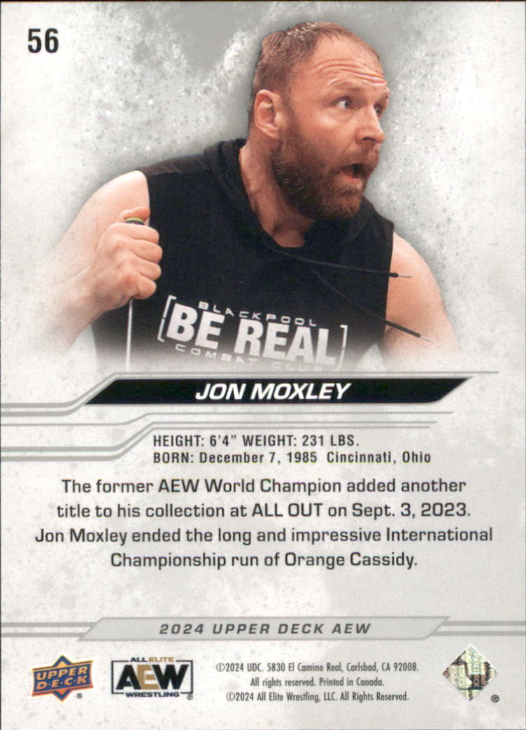 B5722- 2024 Upper Deck AEW Card #s 1-100 +Inserts -You Pick- 15+ FREE US SHIP