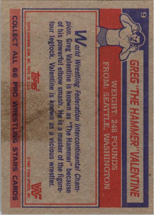 A6980- 1985 Topps Wwf Wrestling Karten #S 1-66 -du Pick- 15 + Gratis US Schiff - Bild 7 von 83