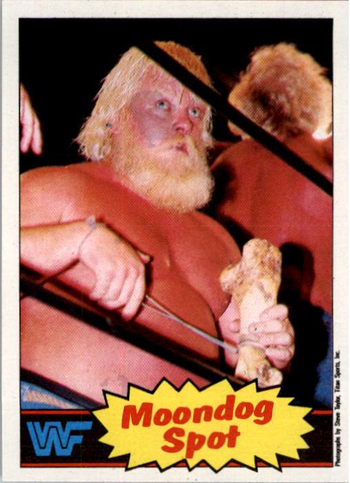 1985 Topps WWF #19 Moondog Spot RC