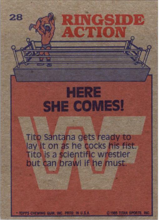 A6980- 1985 Topps Wwf Wrestling Karten #S 1-66 -du Pick- 15 + Gratis US Schiff - Bild 23 von 83