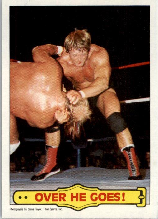 1985 Topps WWF #30 Over He Goes! RA