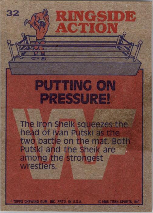 A6980- 1985 Topps Wwf Wrestling Karten #S 1-66 -du Pick- 15 + Gratis US Schiff - Bild 29 von 83