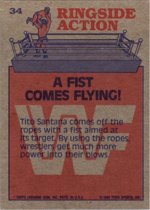 A6980- 1985 Topps Wwf Wrestling Karten #S 1-66 -du Pick- 15 + Gratis US Schiff - Bild 33 von 83