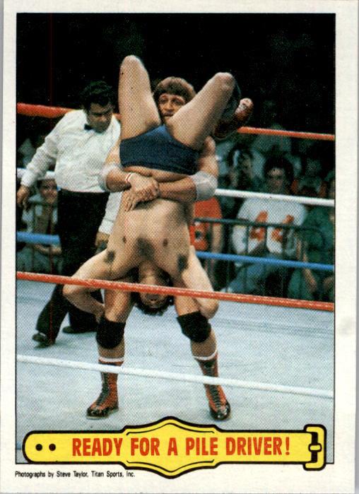 1985 Topps WWF #42 Ready for a Pile Driver! RA