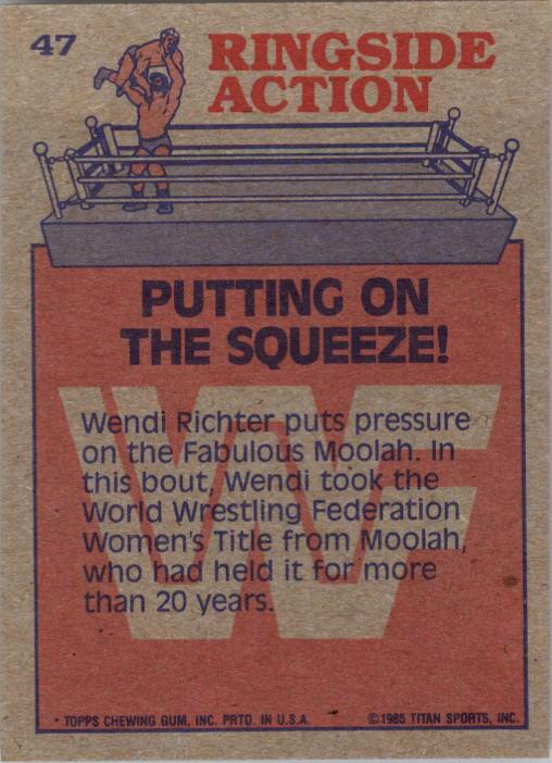 A6980- 1985 Topps Wwf Wrestling Karten #S 1-66 -du Pick- 15 + Gratis US Schiff - Bild 57 von 83