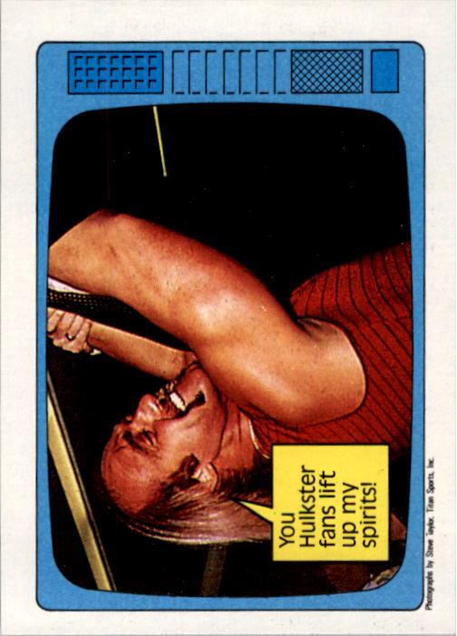 1985 Topps WWF #60 You Hulkster fans lift up my spirits! SS