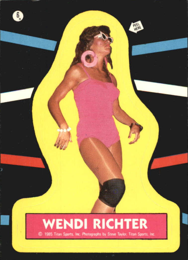1985 Topps WWF Stickers #6 Wendi Richter back image