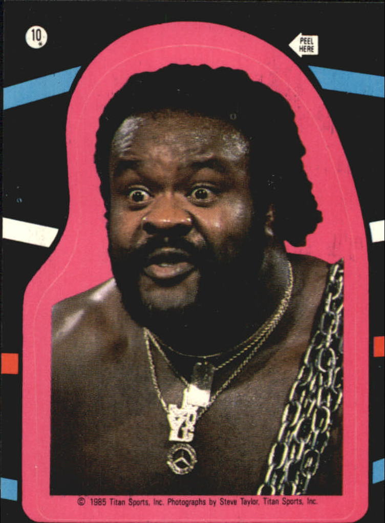 1985 Topps WWF Stickers #10 Junk Yard Dog back image