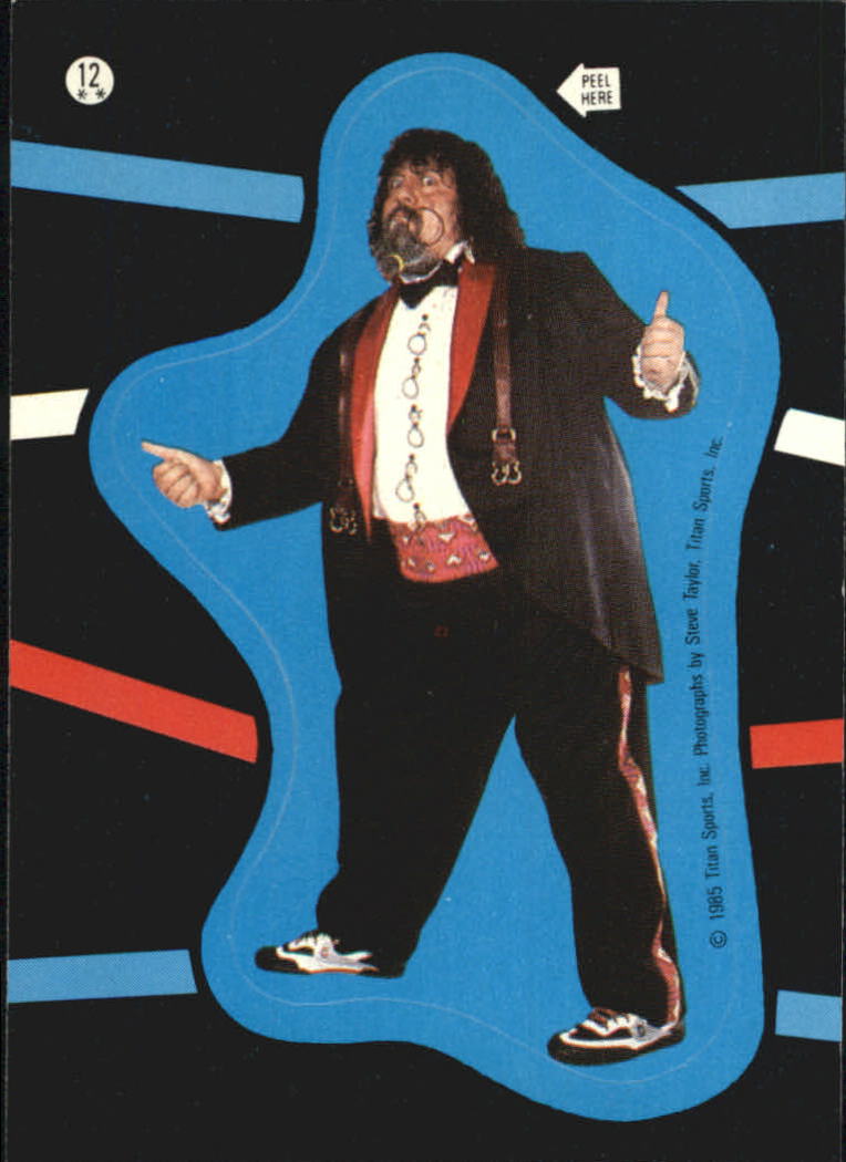 1985 Topps WWF Stickers #12 Captain Lou Albano back image