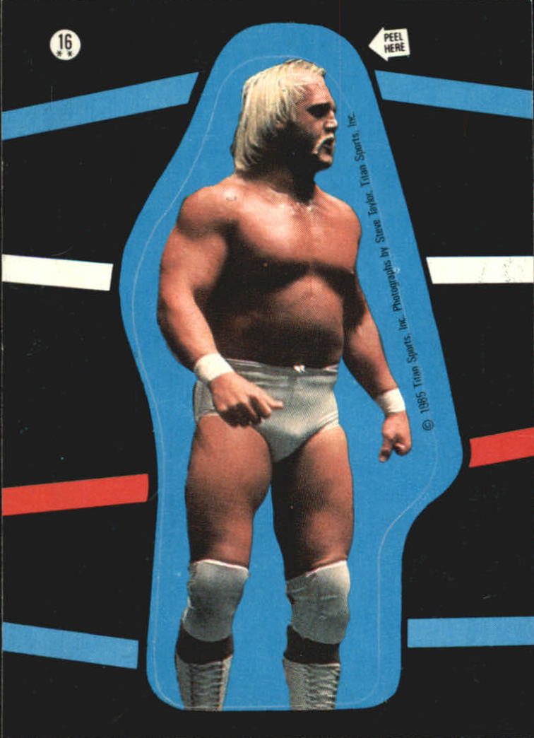 1985 Topps WWF Stickers #16 Hulk Hogan back image
