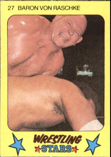 1986 Monty Gum Wrestling #27 Baron Von Raschke
