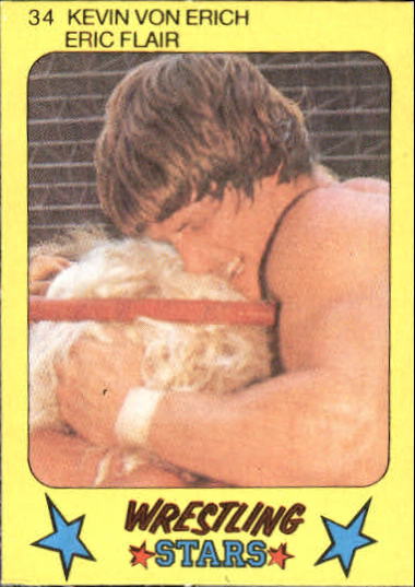 1986 Monty Gum Wrestling #34 Kevin Von Erich Eric Flair (Ric Flair) UER