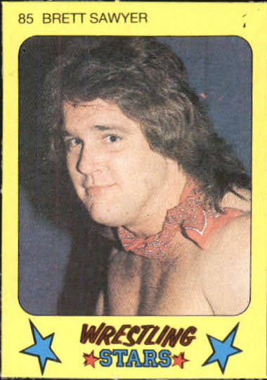 1986 Monty Gum Wrestling #85 Brett Sawyer