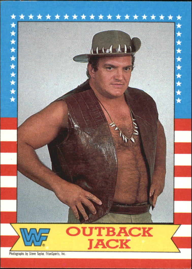 1987 Topps WWF #14 Outback Jack RC