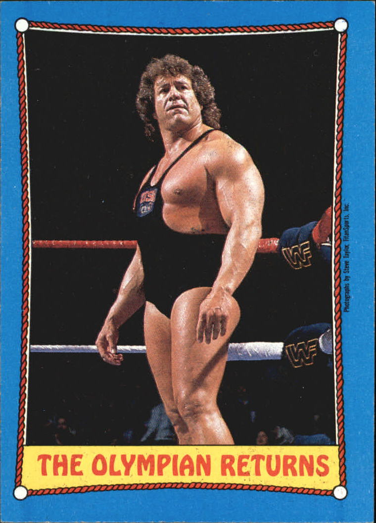 1987 Topps WWF #45 The Olympian Returns RA