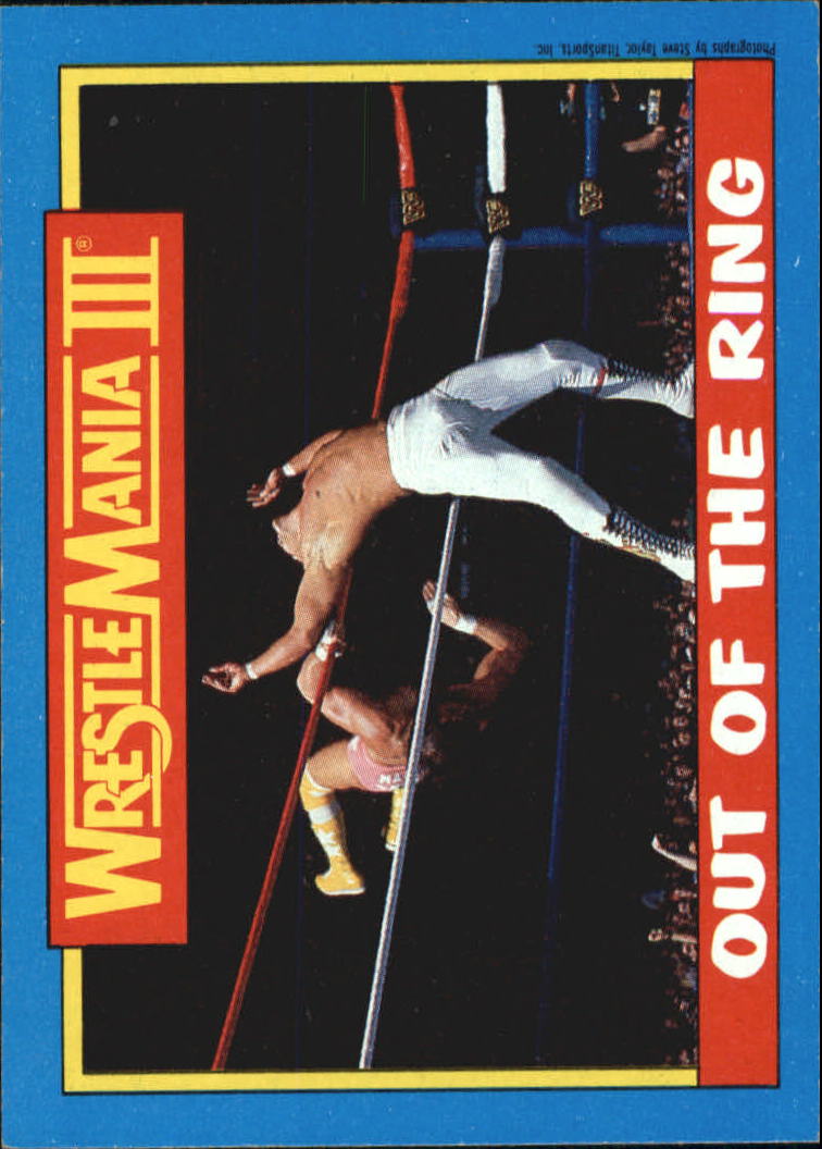1987 Topps WWF #55 Out of the Ring WMIII