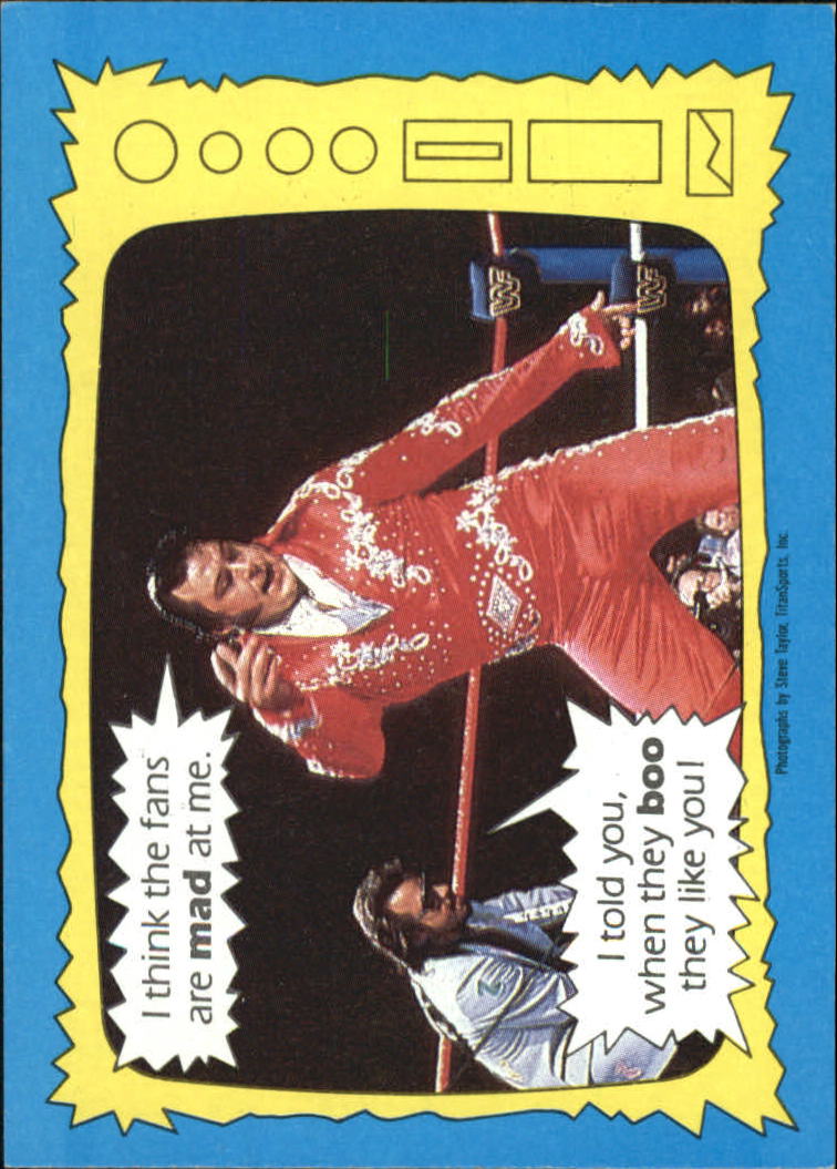 1987 Topps WWF #72 I think the fans are mad at me. SS