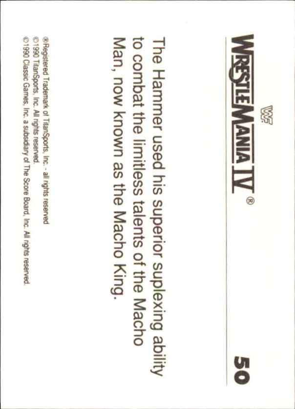 A8495- 1990 Classic WWF History of WrestleMania -You Pick- 15+ FREE US SHIP - Picture 67 of 221