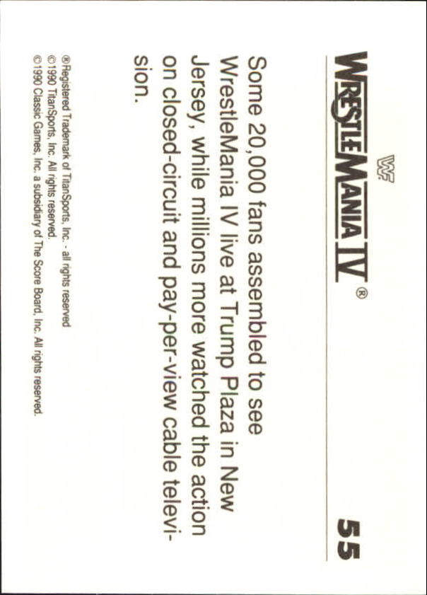A8495- 1990 Classic WWF History of WrestleMania -You Pick- 15+ FREE US SHIP - Picture 73 of 221