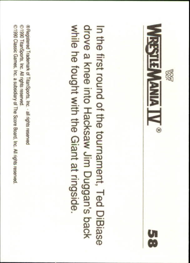A8495- 1990 Classic WWF History of WrestleMania -You Pick- 15+ FREE US SHIP - Picture 79 of 221