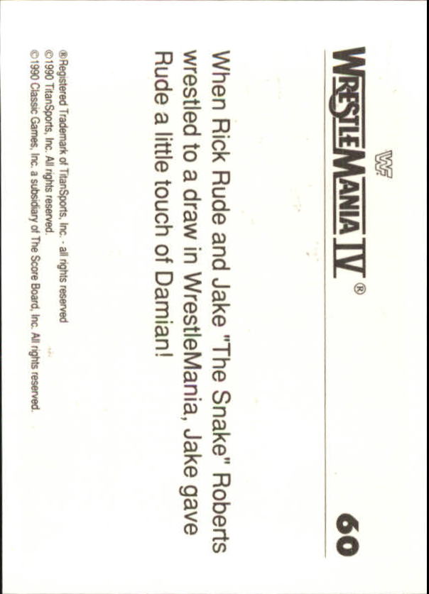 A8495- 1990 Classic WWF History of WrestleMania -You Pick- 15+ FREE US SHIP - Picture 83 of 221