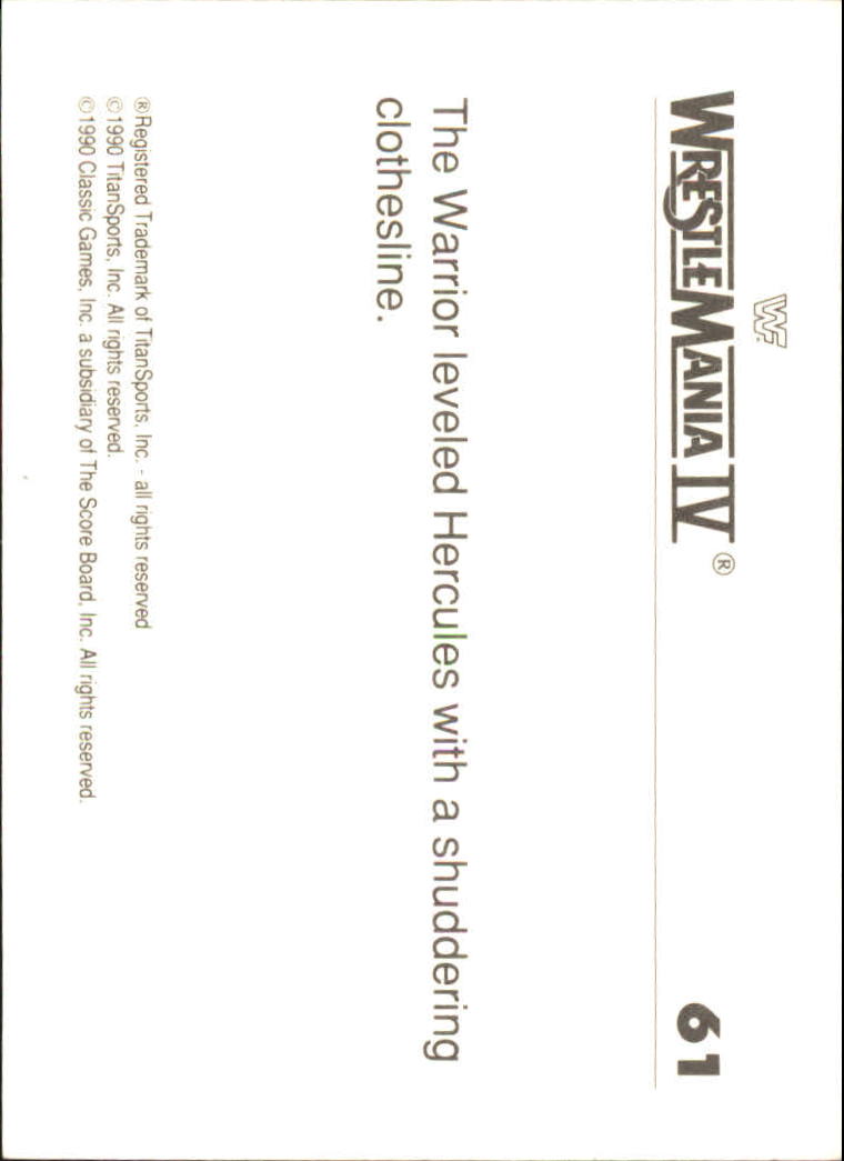 A8495- 1990 Classic WWF History of WrestleMania -You Pick- 15+ FREE US SHIP - Picture 85 of 221