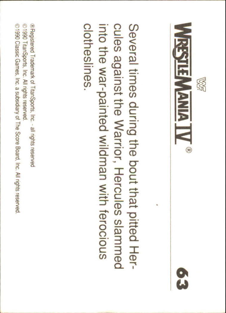A8495- 1990 Classic WWF History of WrestleMania -You Pick- 15+ FREE US SHIP - Picture 89 of 221