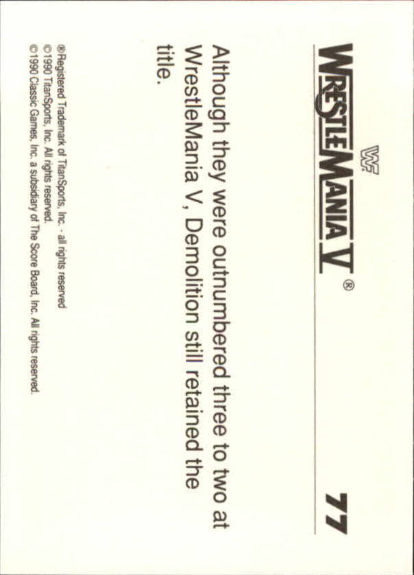 A8495- 1990 Classic WWF History of WrestleMania -You Pick- 15+ FREE US SHIP - Picture 115 of 221