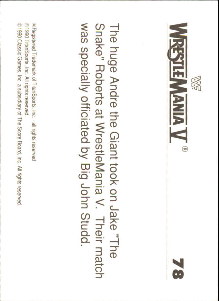 A8495- 1990 Classic WWF History of WrestleMania -You Pick- 15+ FREE US SHIP - Picture 117 of 221