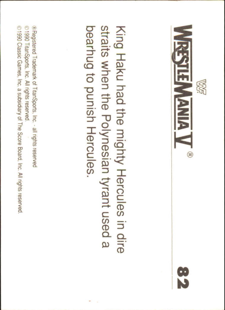 A8495- 1990 Classic WWF History of WrestleMania -You Pick- 15+ FREE US SHIP - Picture 125 of 221