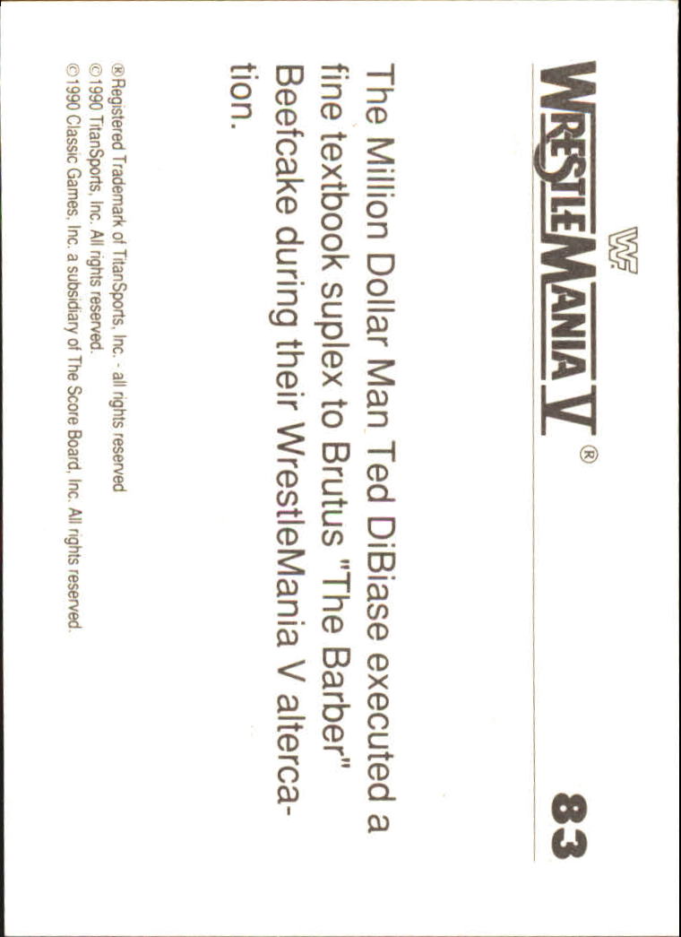 A8495- 1990 Classic WWF History of WrestleMania -You Pick- 15+ FREE US SHIP - Picture 127 of 221