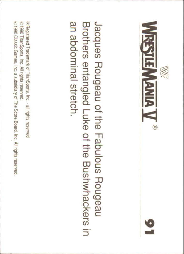 A8495- 1990 Classic WWF History of WrestleMania -You Pick- 15+ FREE US SHIP - Picture 143 of 221