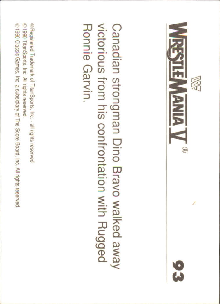 A8495- 1990 Classic WWF History of WrestleMania -You Pick- 15+ FREE US SHIP - Picture 147 of 221