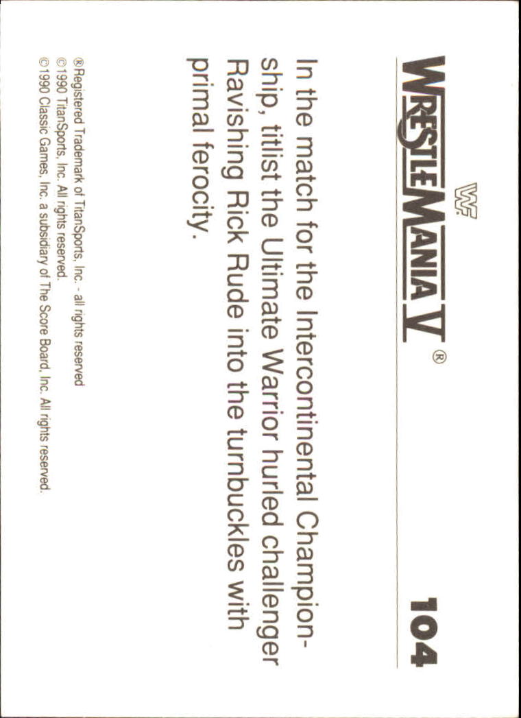 A8495- 1990 Classic WWF History of WrestleMania -You Pick- 15+ FREE US SHIP - Picture 151 of 221