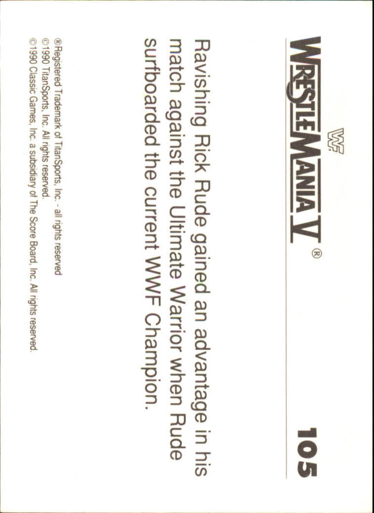 A8495- 1990 Classic WWF History of WrestleMania -You Pick- 15+ FREE US SHIP - Picture 153 of 221