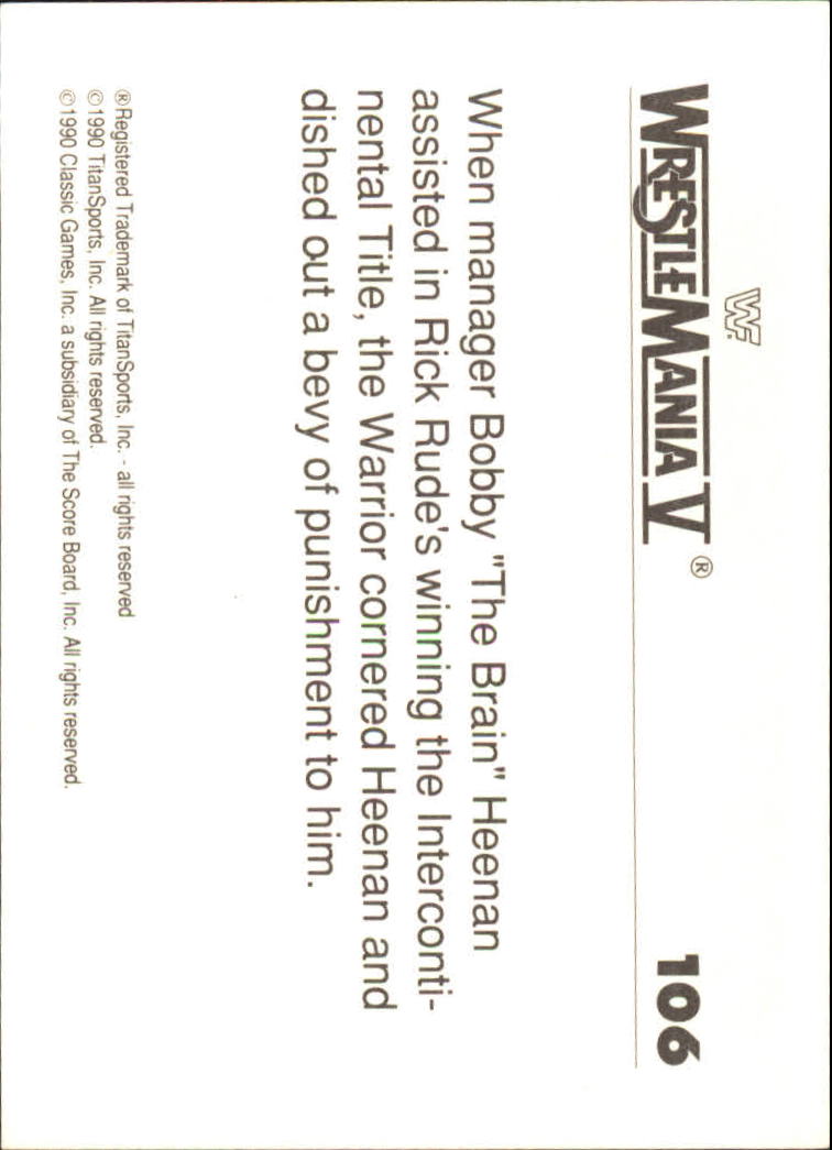 A8495- 1990 Classic WWF History of WrestleMania -You Pick- 15+ FREE US SHIP - Picture 155 of 221