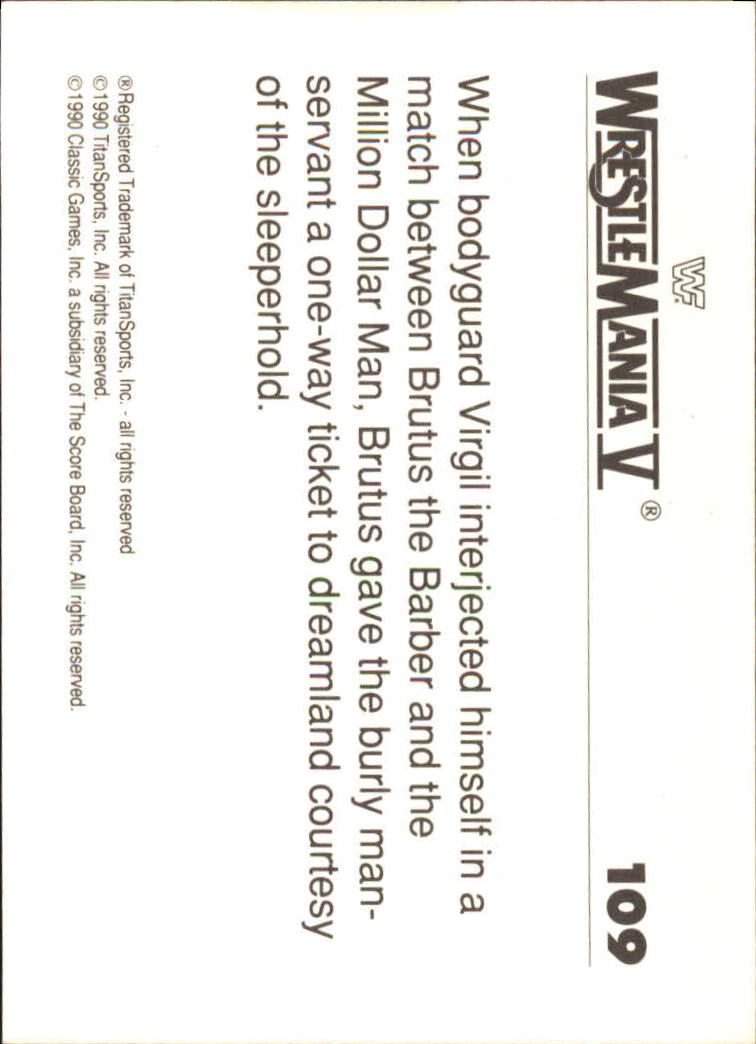 A8495- 1990 Classic WWF History of WrestleMania -You Pick- 15+ FREE US SHIP - Picture 157 of 221