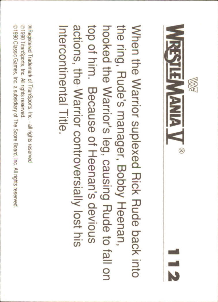 A8495- 1990 Classic WWF History of WrestleMania -You Pick- 15+ FREE US SHIP - Picture 163 of 221