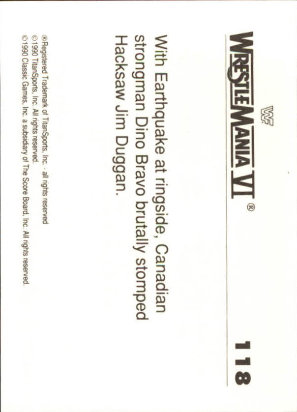 A8495- 1990 Classic WWF History of WrestleMania -You Pick- 15+ FREE US SHIP - Picture 171 of 221