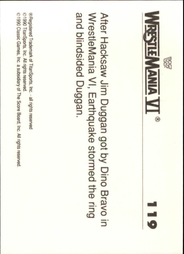 A8495- 1990 Classic WWF History of WrestleMania -You Pick- 15+ FREE US SHIP - Picture 173 of 221